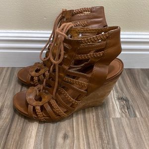 Lace up summer booties